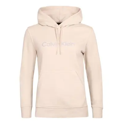 Calvin Klein PULLOVER HOODY Dámská mikina, béžová, velikost