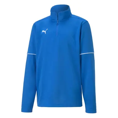 Puma TEAMGOAL 4 ZIP TOP Chlapecká mikina, modrá, velikost