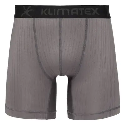 Klimatex RUNE MID SILKTOUCH Pánské funkční boxerky, šedá, velikost