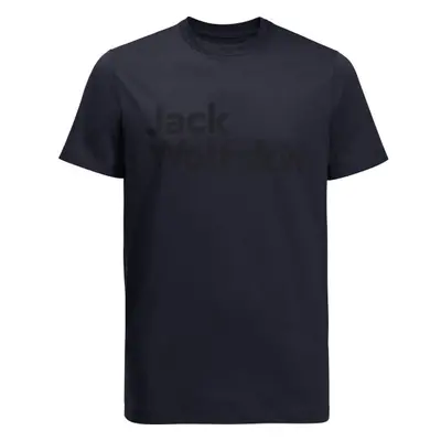 Jack Wolfskin BRAND T Pánské triko, tmavě modrá, velikost