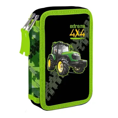 Oxybag TRAKTOR Dvoupatrový penál, černá, velikost