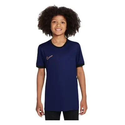 Nike DRI-FIT ACADEMY Dětské fotbalové tričko, tmavě modrá, velikost