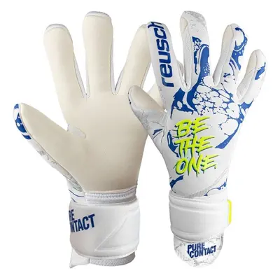 Reusch PURE CONTACT SILVER Fotbalové brankářské rukavice, bílá, velikost