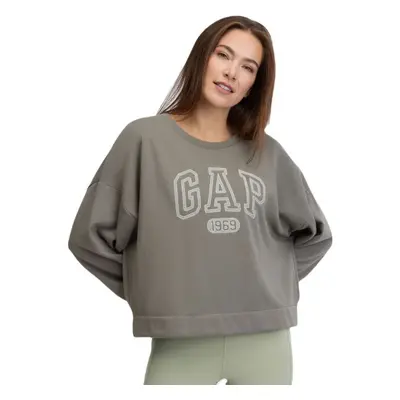 GAP FASHION LOGO Dámská mikina, šedá, velikost