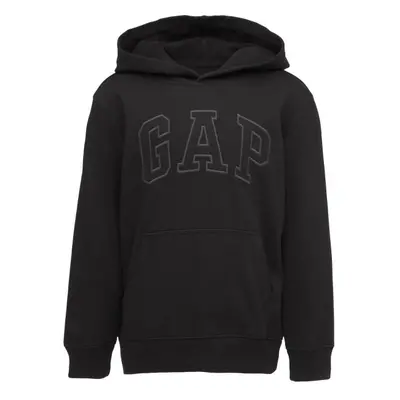 GAP FRENCH TERRY LOGO Chlapecká mikina, černá, velikost