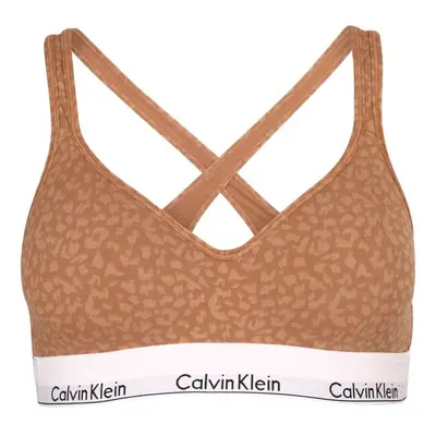 Calvin Klein BRALETTE LIFT Dámská podprsenka, hnědá, velikost