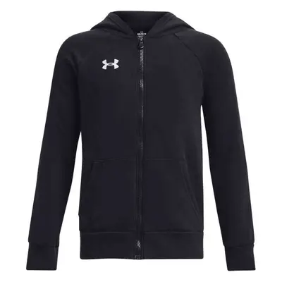 Under Armour RIVAL FLEECE FZ HOODIE Chlapecká mikina, černá, velikost