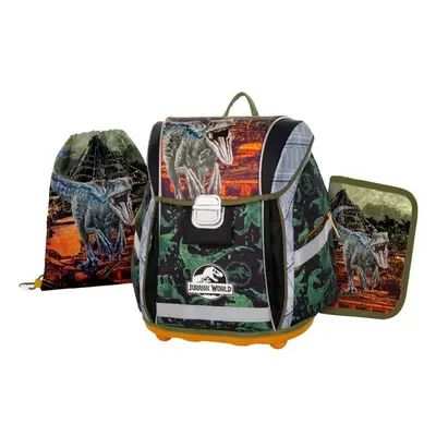 Oxybag SET JURASSIC WORLD Školní set, zelená, velikost