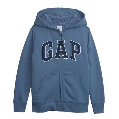 GAP INSULATED FULLZIP LOGO Chlapecká mikina, modrá, velikost