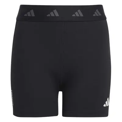 adidas TECHFIT SHORT KIDS Dívčí krátké legíny, černá, velikost