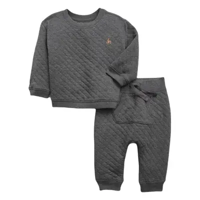 GAP QUILTED SET Dětská souprava, tmavě šedá, velikost