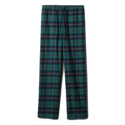 GAP PERFECT FLANNEL PANT Unisex pyžamové kalhoty, tmavě zelená, velikost