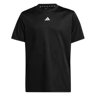 adidas TRAIN ESSENTIALS TEE Dětské tričko, černá, velikost