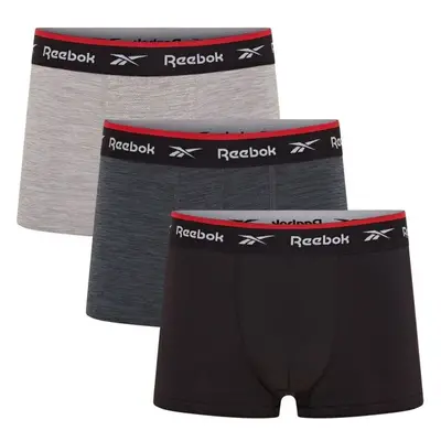 Reebok TRUNK REDGRAVE 3PK Pánské boxerky, černá, velikost