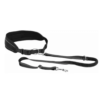 TRIXIE RUNNING BELT WITH BUNGEE LEASH Běžecký pás s vodítkem, černá, velikost