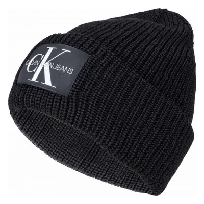 Calvin Klein MONOGRAM BEANIE WL Zimní čepice, černá, velikost