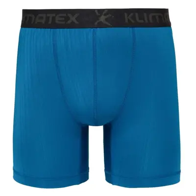 Klimatex RUNE MID SILKTOUCH Pánské funkční boxerky, modrá, velikost