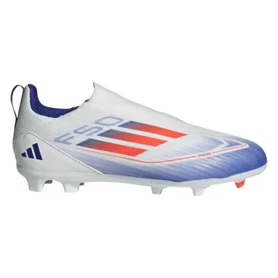 adidas F50 LEAGUE LL FG/MG J Dětské kopačky, bílá, velikost