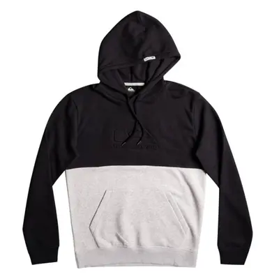 Quiksilver EMBOSS HOOD Pánská mikina, černá, velikost