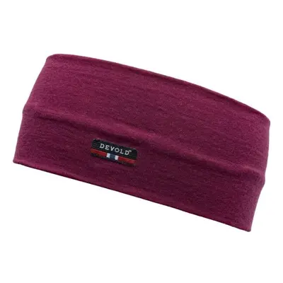 Devold BREEZE MERINO HEADBAND Vlněná čelenka, růžová, velikost