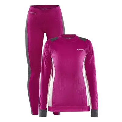 Craft CORE DRY BASELAYER SET Dámský funkční set, růžová, velikost