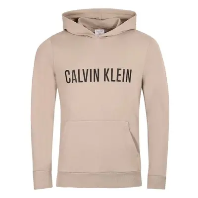 Calvin Klein INTENSE POWER LOUNGE-L/S HOODIE Pánská mikina, béžová, velikost