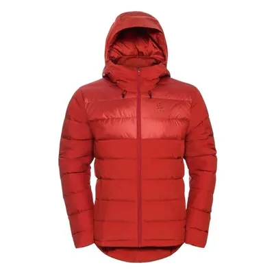 Odlo SEVERINN-THERMIC HOODED INSULATED JACKET Pánská péřová bunda, červená, velikost