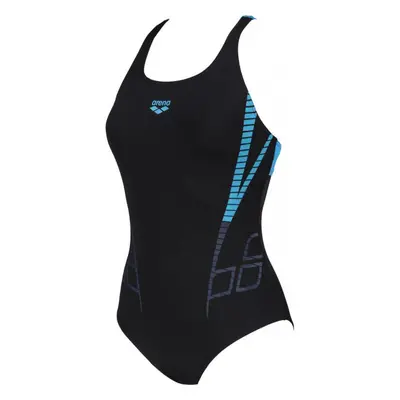 Arena SHINER SWIM PRO BACK ONE PIECE Dámské jednodílné plavky, černá, velikost