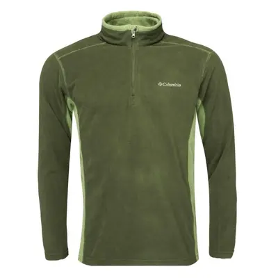 Columbia KLAMATH RANGE II HALF ZIP Pánská outdoorová mikina, tmavě zelená, velikost