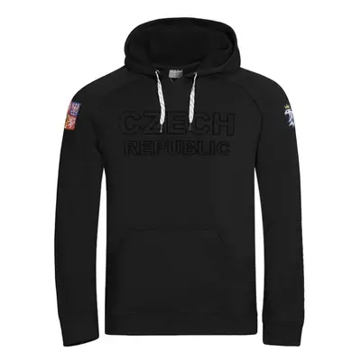 Střída CZECH HOODY Pánská mikina, černá, velikost