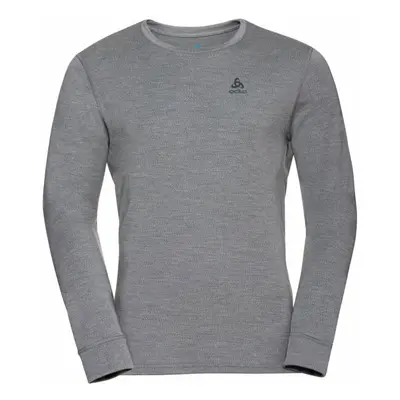 Odlo BL TOP CREW NECK L/S MERINO260 Pánské merino triko, tmavě šedá, velikost