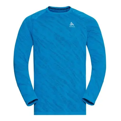 Odlo BLACKCOMB LIGHT ECO BI TOP CREW NECK L/S Pánské funkční tričko s dlouhým rukávem, modrá, ve