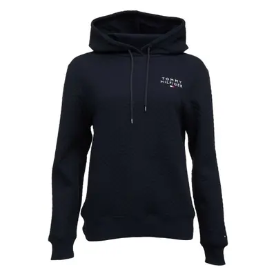 Tommy Hilfiger QUILTED HOODIE Dámská mikina, tmavě modrá, velikost