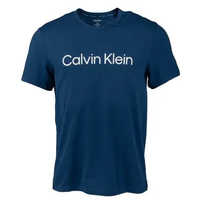 Calvin Klein CKR STEEL S/S CREW NECK Pánské tričko, tmavě modrá, velikost