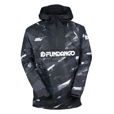 FUNDANGO SALMO LOGO ANORAK Pánská přechodová bunda, tmavě šedá, velikost