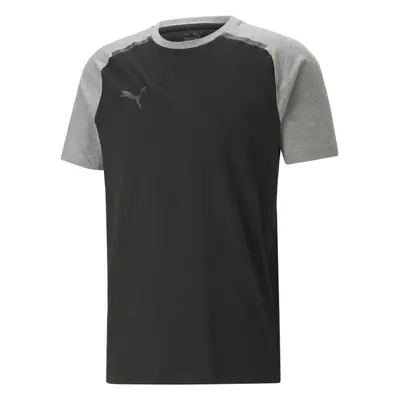 Puma TEAMCUP CASUALS TEE Fotbalové triko, černá, velikost