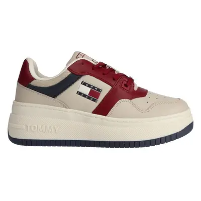 Tommy Hilfiger TJW RETRO BASKET FLATFORM Dámské tenisky, béžová, velikost