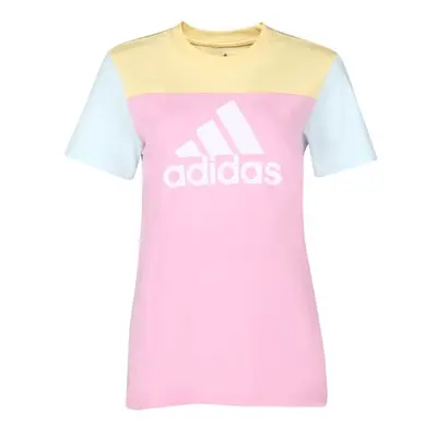 adidas COLORBLOCK TEE Dámské tričko, růžová, velikost