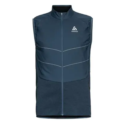 Odlo VEST RUN EASY S-THERMIC Pánská běžecká vesta, modrá, velikost