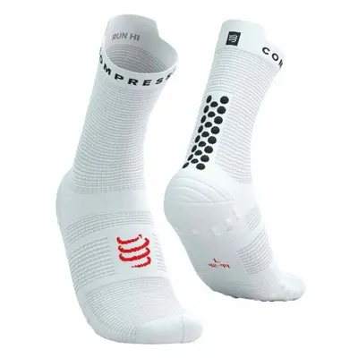 Compressport PRO RACING SOCKS V4.0 RUN HIGH Běžecké ponožky, bílá, velikost