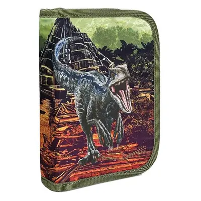 Oxybag JURASSIC WORLD Školní jednopatrový penál, zelená, velikost