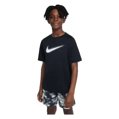 Nike DRI-FIT MULTI+ Chlapecké tričko, černá, velikost