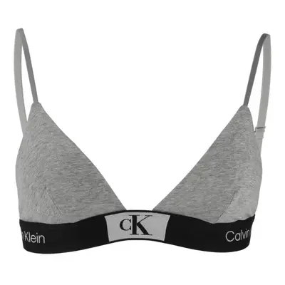 Calvin Klein ´96 COTTON-UNLINED TRIANGLE Dámská podprsenka, šedá, velikost