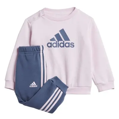 adidas BADGE OF SPORT JOGGER SET Dětská tepláková souprava, růžová, velikost