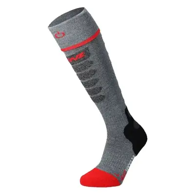 Lenz HEAT SOCK 5.1 TOE CAP SLIM Vyhřívané podkolenky, šedá, velikost