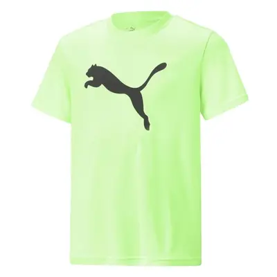 Puma ACTIVE SPORTS POLY CAT TEE Chlapecké triko, světle zelená, velikost