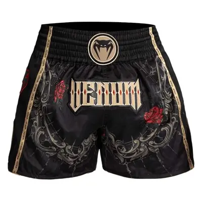 Venum SANTA MUERTE 5.0 MUAY THAI Kraťasy na thajský box, černá, velikost