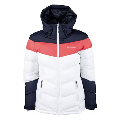 Columbia ABBOTT PEAK INSULATED JACKET Dámská zateplená lyžařská bunda, bílá, velikost