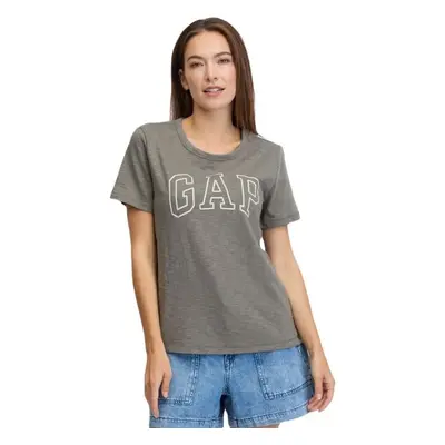 GAP LOGO SLUB Dámské tričko, khaki, velikost