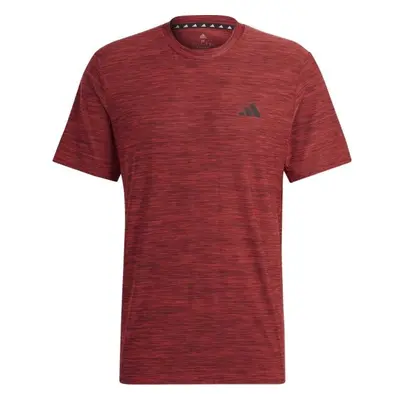 adidas TRAIN ESSENTIALS TEE Pánské sportovní tričko, vínová, velikost